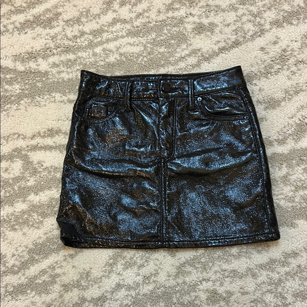 Black Leather Skirt